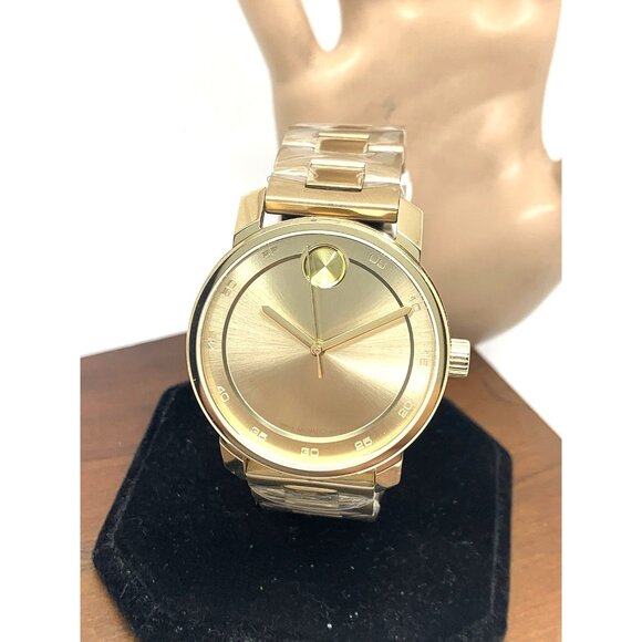 Movado Men's Watch 3600912 Bold Swiss Quartz Gold Tone Stainless Steel 41mm - Picture 1 of 14